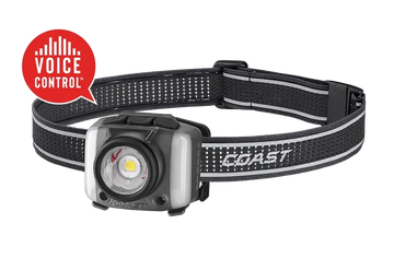 COAST PRODUCTS FL97R Voice-Controlled Rechargeable Headlamp - 1250 Lumens - FDE