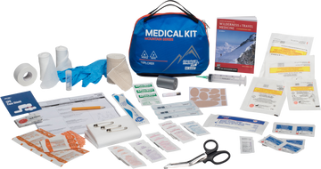 Adventure Medical Kits Mountain Series Explorer Medical Kit 1-4 People Water Resistant Blue