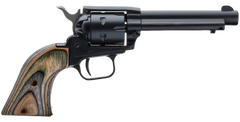 Heritage Mfg Rough Rider 22 LR/22 WMR 4.75" 6-Shot SAO Revolver - Black Satin/Camo Laminate