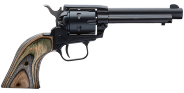 Heritage Mfg Rough Rider 22 LR/22 WMR 4.75" 6-Shot SAO Revolver - Black Satin/Camo Laminate
