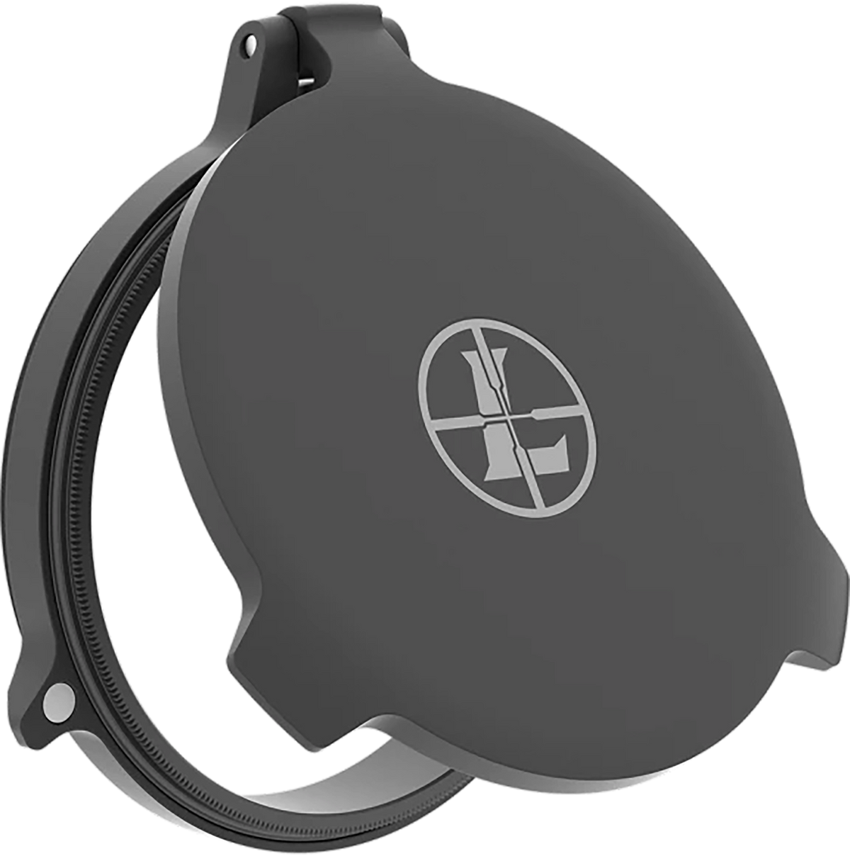 Leupold Alumina Flip-Back 52mm Objective Lens Cover Matte Black Aluminum - VX-5HD / VX-6 / VX-6HD