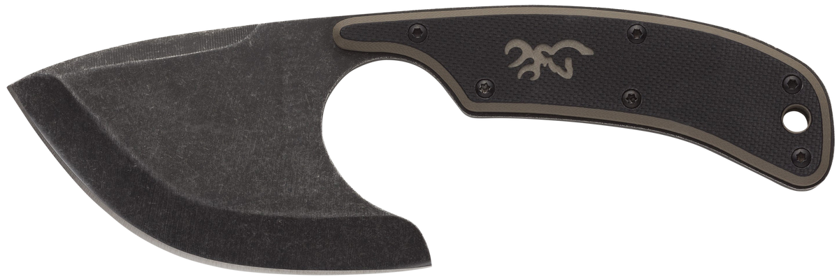 Browning Cutoff 2.50" Fixed Skinner Plain Edge 9Cr14MoV SS Black/Tan G10