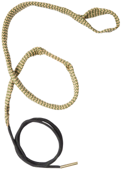 Hoppes BoreSnake Den 257/6.5mm Rifle Bore Cleaner Rope - Bronze Brush