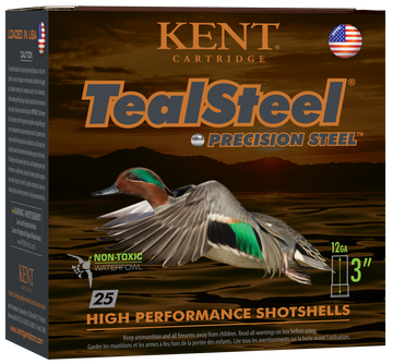 Kent Cartridge TealSteel Precision Steel 12 Gauge 3" 1-1/4 oz 6 Shot - Box or Case
