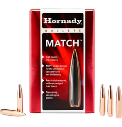 Hornady 2279 Match .22 Cal .224 75 gr Boat Tail Hollow Point - 100/Box