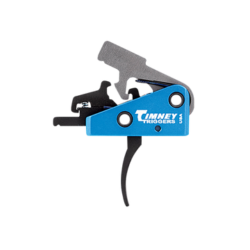 Timney Triggers 663S Targa Long AR-15 Two-Stage Curved 2+2 lb Drop-In Trigger - Black/Blue