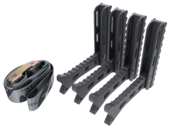 Hawk Helium Steps 20" 4-Pack with Strap Black Aluminum Climbing Sticks