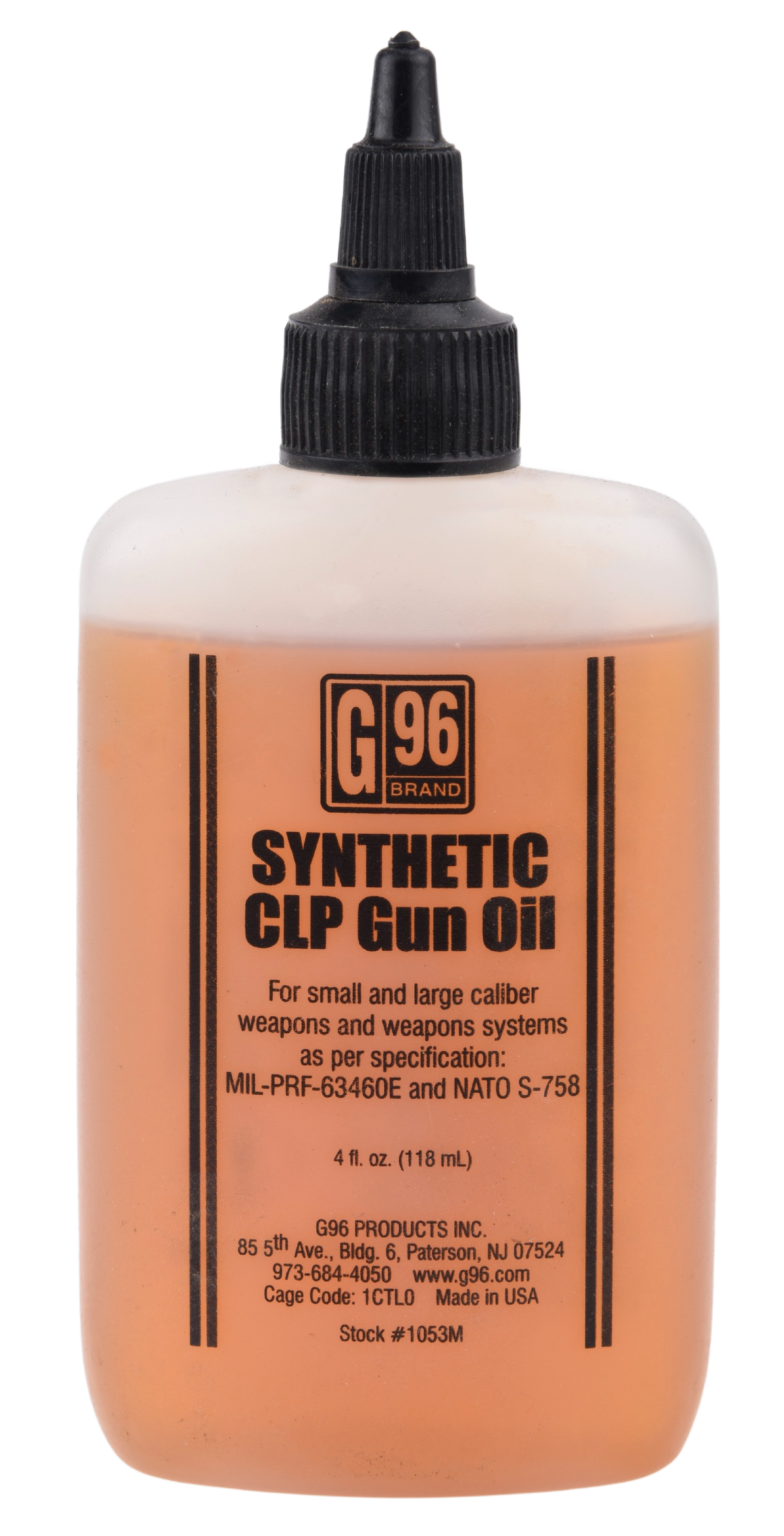 G96 1053 Synthetic Lube 4 oz Squeeze Bottle