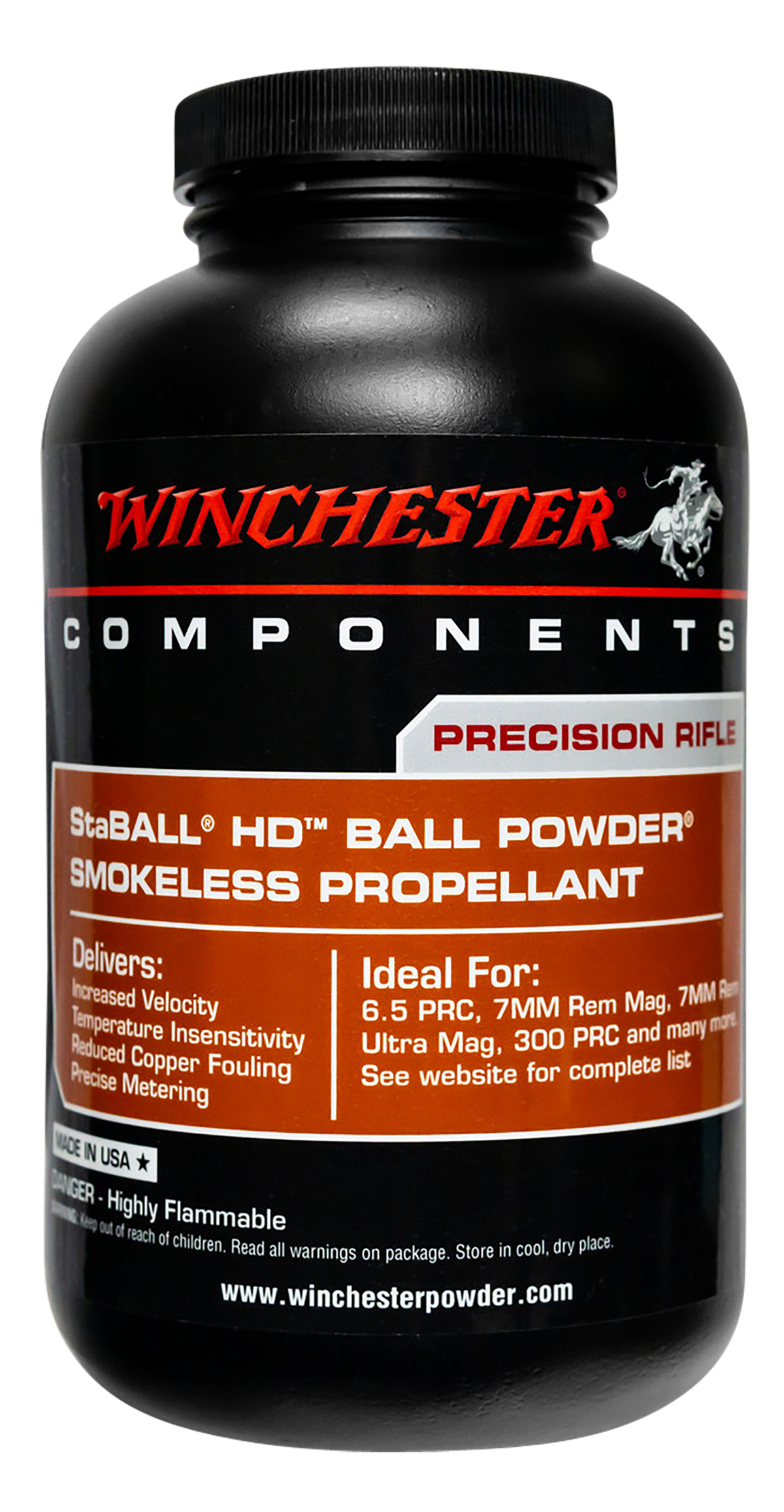 Winchester Powder StaBALL HD Smokeless Rifle Powder 1 lb
