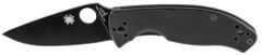 Spyderco Tenacious 3.39" Drop Point Plain Edge 8Cr13MoV Black G10 Folding Knife