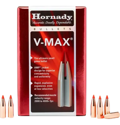 Hornady V-Max 20 Cal .204 32 gr Polymer Tip Reloading Bullets - 100/Box