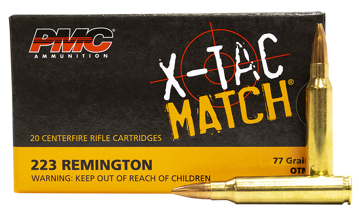 PMC X-Tac Match 223 Rem 77gr Open Tip Match - Box or Case