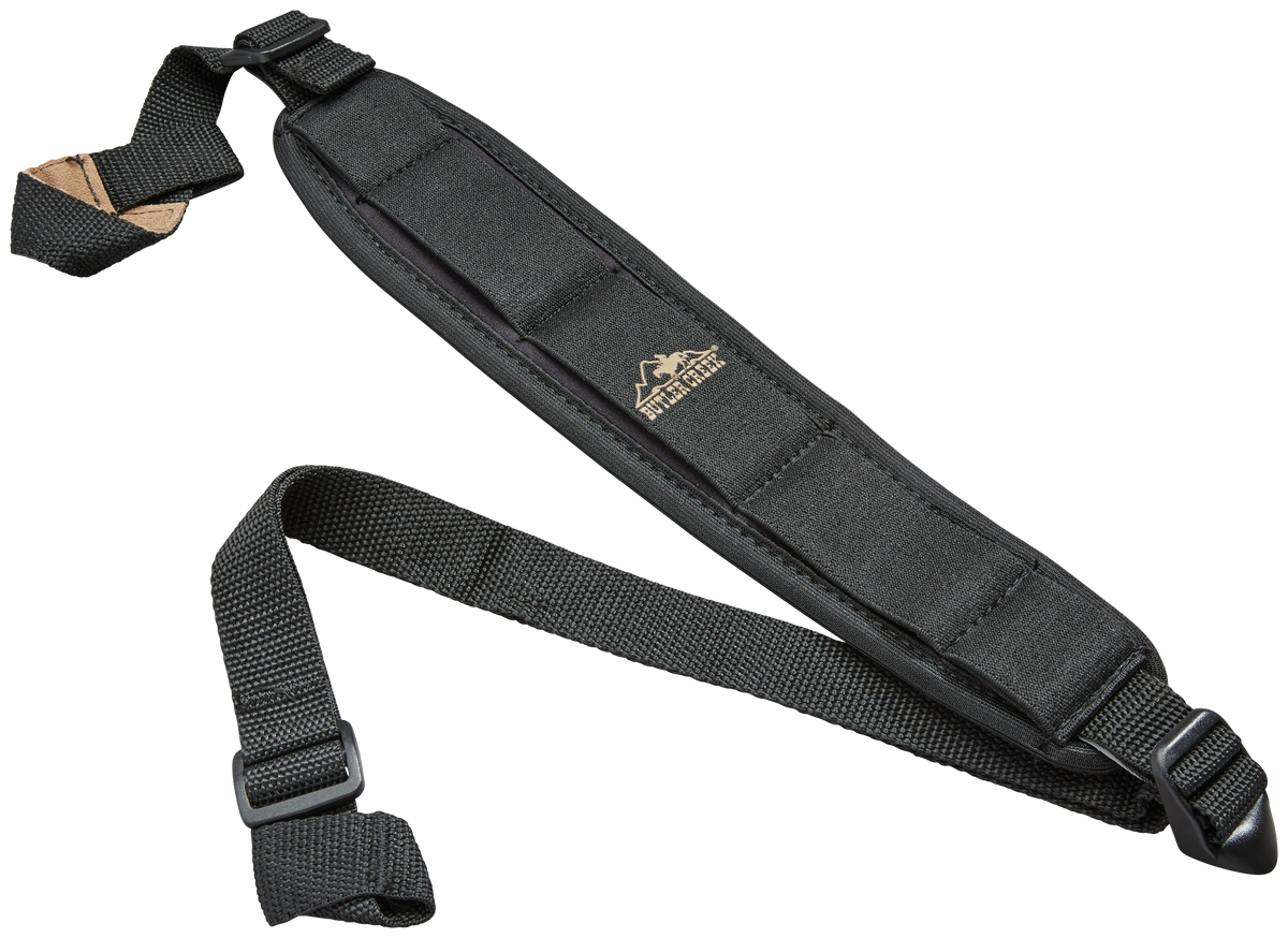 Butler Creek Comfort Stretch Shotgun Sling Black Neoprene 2.5" Adjustable 20"-46"