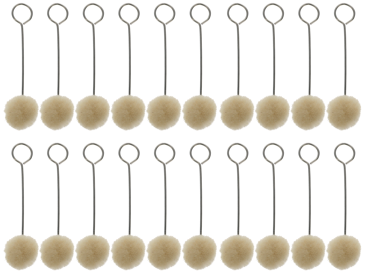 Birchwood Casey Swauber Applicators 0.75" x 3.5" Cotton Gun Cleaning Swabs 20 Pk