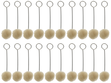Birchwood Casey Swauber Applicators 0.75" x 3.5" Cotton Gun Cleaning Swabs 20 Pk