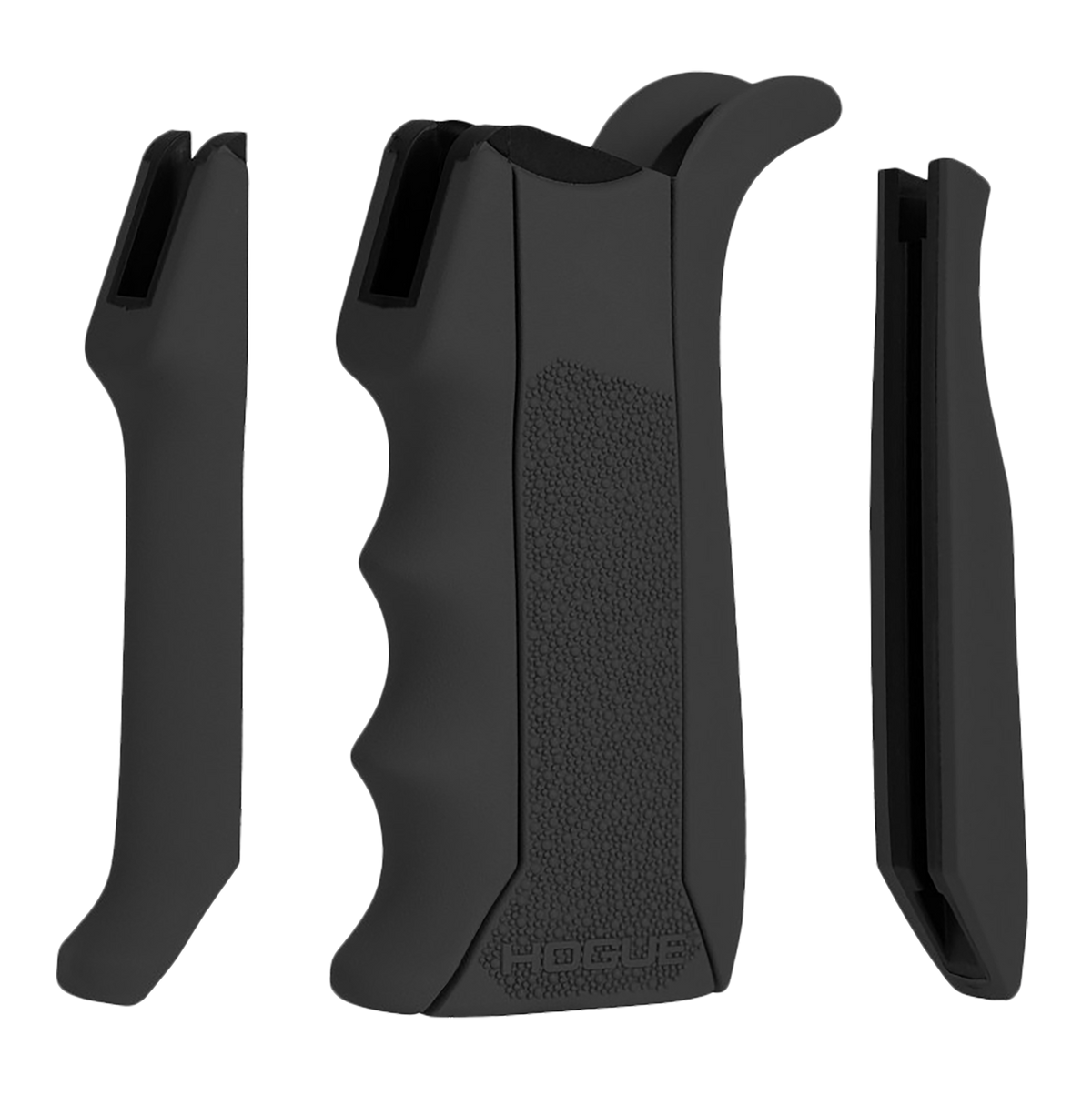 Hogue 13040 Modular OverMolded Pistol Grip Rubber with Finger Grooves for AR-15/M16 - Black