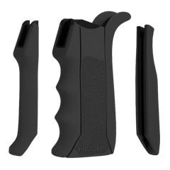 Hogue 13040 Modular OverMolded Pistol Grip Rubber with Finger Grooves for AR-15/M16 - Black
