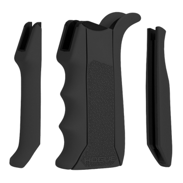 Hogue 13040 Modular OverMolded Pistol Grip Rubber with Finger Grooves for AR-15/M16 - Black