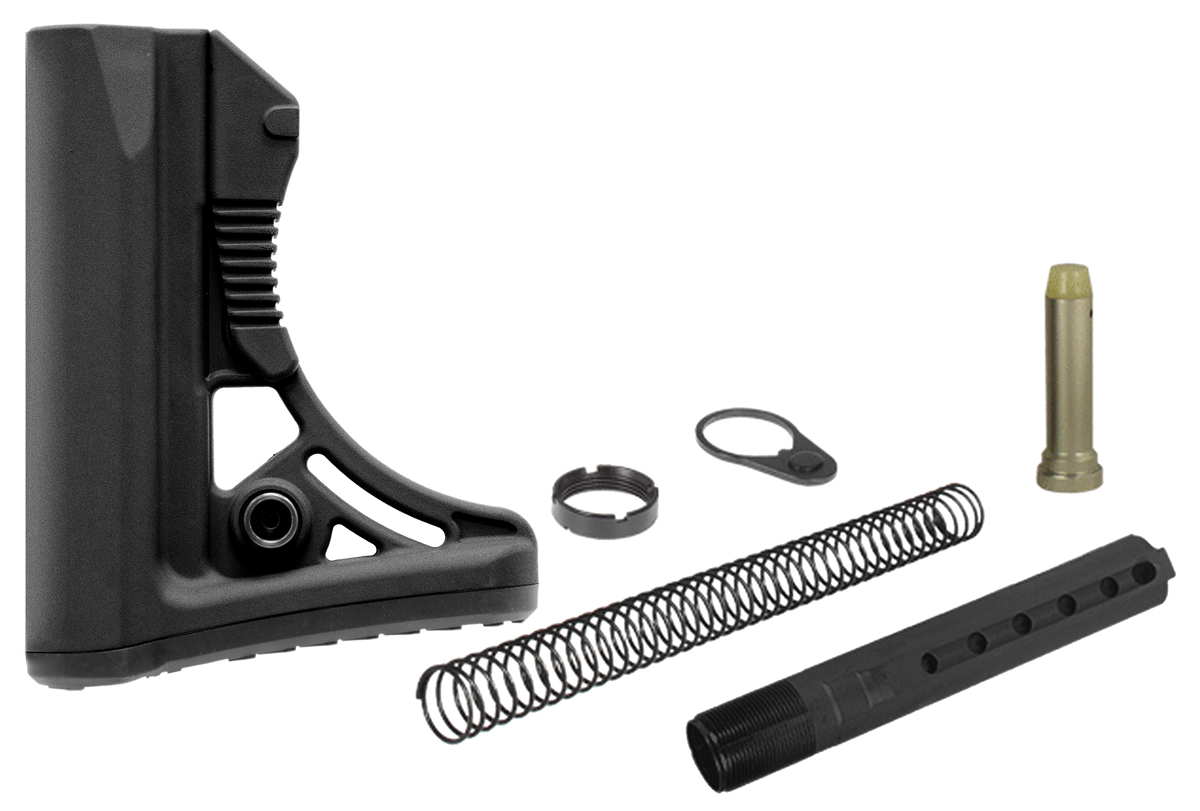 UTG Pro RBUS3BM Mil-Spec OPS Ready S3 Stock Kit Black 6-Position AR-15, M16
