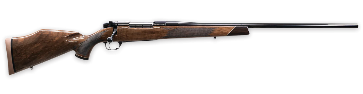 Weatherby Mark V Deluxe 270 Wby Mag 26" 3+1 Bolt Action Rifle - Gloss Walnut Monte Carlo