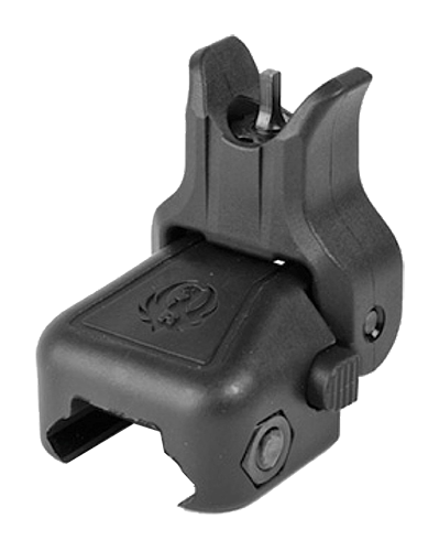 Ruger 90414 Rapid Deploy Front Sight - Folding Polymer Black for SR-22/SR-556/SR-762