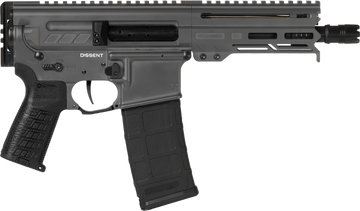 CMMG Dissent Mk4 300 Blackout 6.5" 30+1 Semi-Auto Pistol - Tungsten Gray