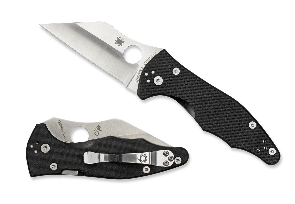 Spyderco C85GP2 Yojimbo 2 3.20" Wharncliffe Plain Satin CPM S30V G10 Black Handle Folding