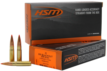 HSM Match 300 Blackout 208 gr A-Max 20 Rd - Box or Case