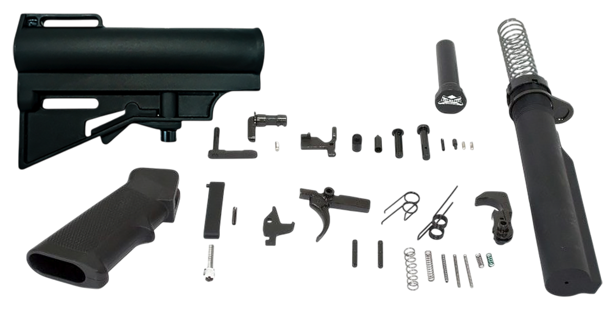 DPMS Panther Arms CAR Blade AR-15 Pistol Lower Build Kit - CAR-15 Brace & A2 Grip, Black