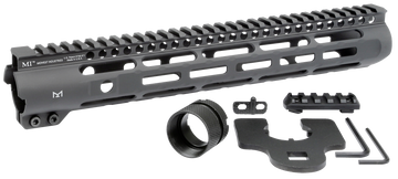 Midwest Industries Slimline AR-15 12.625" M-LOK Free-Float Handguard - Black
