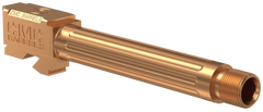 CMC Triggers Match Precision 9mm Luger 4.48" Fluted/Threaded Barrel - Glock 17 Gen 3-4 - Bronze DLC
