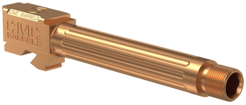 CMC Triggers Match Precision 9mm Luger 4.48" Fluted/Threaded Barrel - Glock 17 Gen 3-4 - Bronze DLC