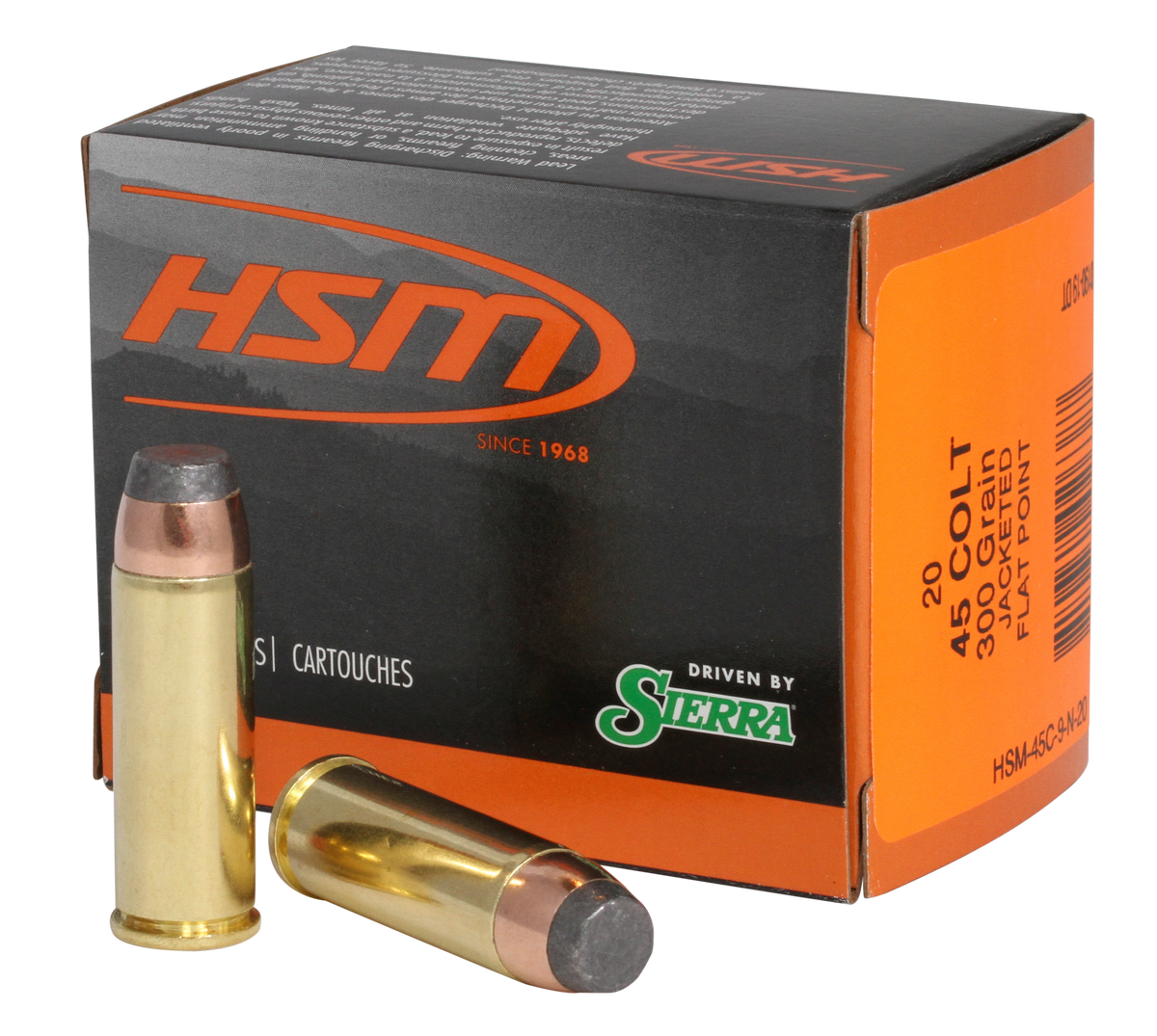 HSM Pro Pistol 45 Colt 300gr Jacketed Soft Point 20 Rd - Box or Case