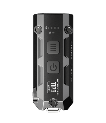 Nitecore TIP3 720 Lumen USB-C Rechargeable Keychain Flashlight - Black