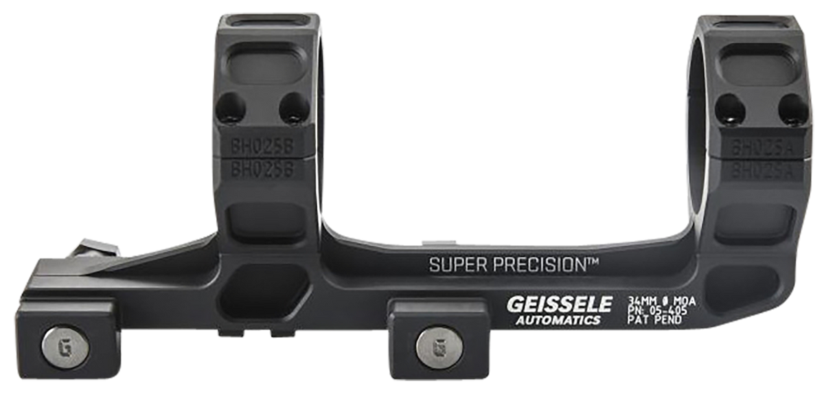 Geissele Automatics AR15 Super Precision 34mm Extended Scope Mount - Black Anodized