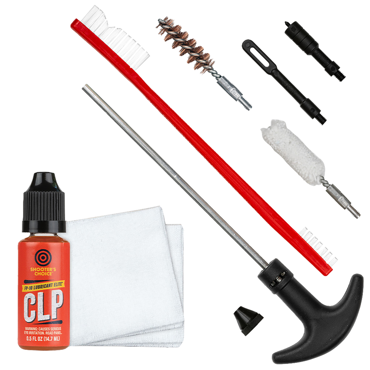 Shooters Choice Gun Rod Cleaning Kit 9mm/.38 Cal Pistol - 9 Piece