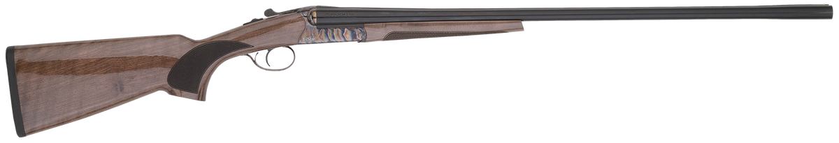 TriStar Phoenix 12 Gauge 28" 2-Rd 3" Chamber Break Open Side By Side Shotgun - Color Case Hardened, Gloss Walnut