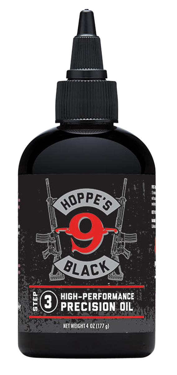 Hoppes HBL4 Black Precision Gun Oil 4 oz Squeeze Bottle