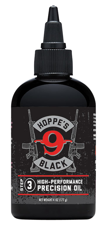 Hoppes HBL4 Black Precision Gun Oil 4 oz Squeeze Bottle
