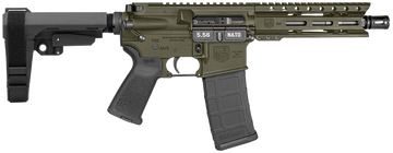 Diamondback DB15 5.56x45mm NATO 7" 30+1 Semi-Auto Pistol - OD Green Cerakote SBA3 Brace