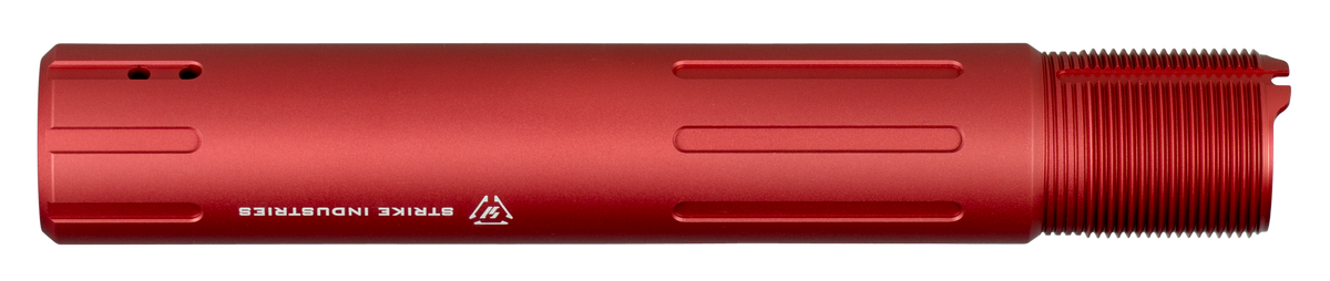 Strike Industries CARPRE SLICK Pistol Buffer Tube AR-15 7075-T6 Aluminum Red Anodized