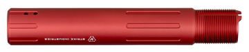 Strike Industries CARPRE SLICK Pistol Buffer Tube AR-15 7075-T6 Aluminum Red Anodized