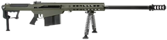 Barrett M107A1 50 BMG 29" 10+1 Semi-Auto Rifle - OD Green Cerakote - Chrome-Lined Fluted Barrel