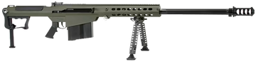 Barrett M107A1 50 BMG 29" 10+1 Semi-Auto Rifle - OD Green Cerakote - Chrome-Lined Fluted Barrel