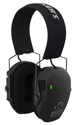 Walkers Game Ear Razor Rechargeable Electronic Muff 21 dB Over the Head Black Polymer