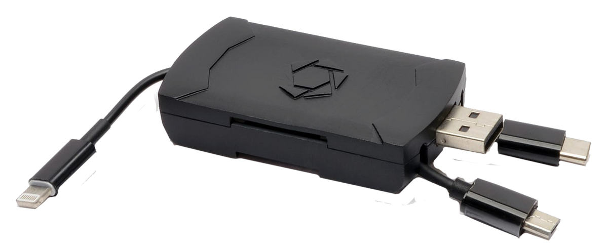 Stealth Cam STCQMCR 4-in-1 SD Card Reader - Black