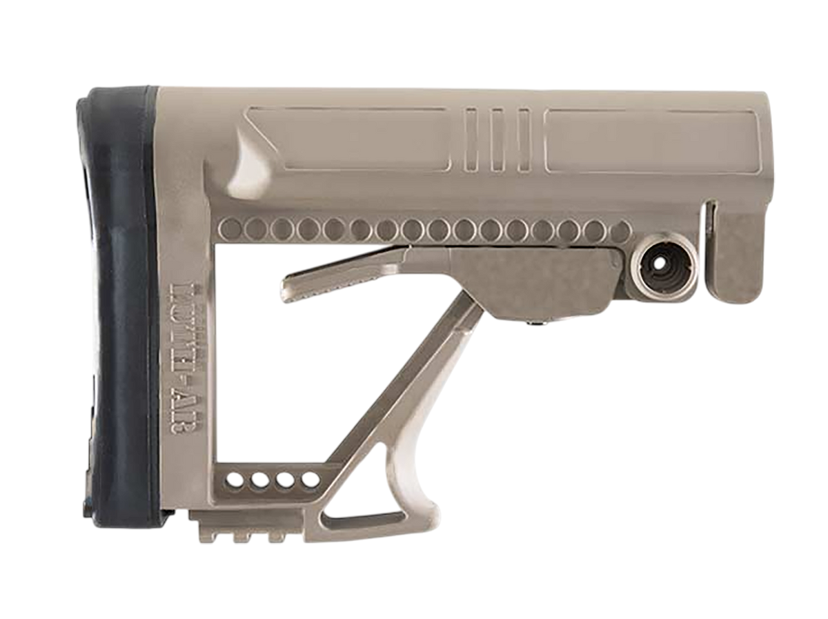 Luth-AR MBA-5F Carbine Buttstock - FDE Glass Reinforced Nylon - Fits AR-15/AR-10/M-16