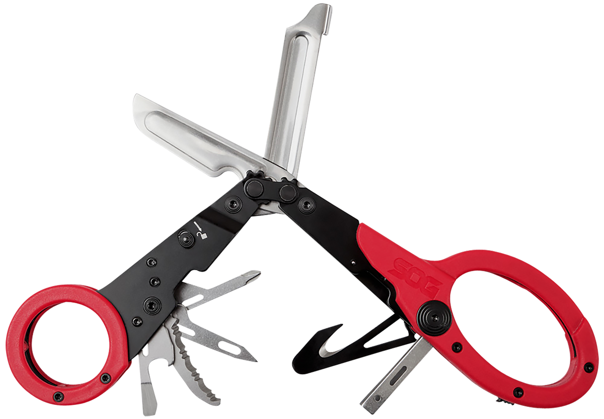 S.O.G ParaShears 3Cr13MoV Stainless Steel 11-Tool Multi-Tool - Red