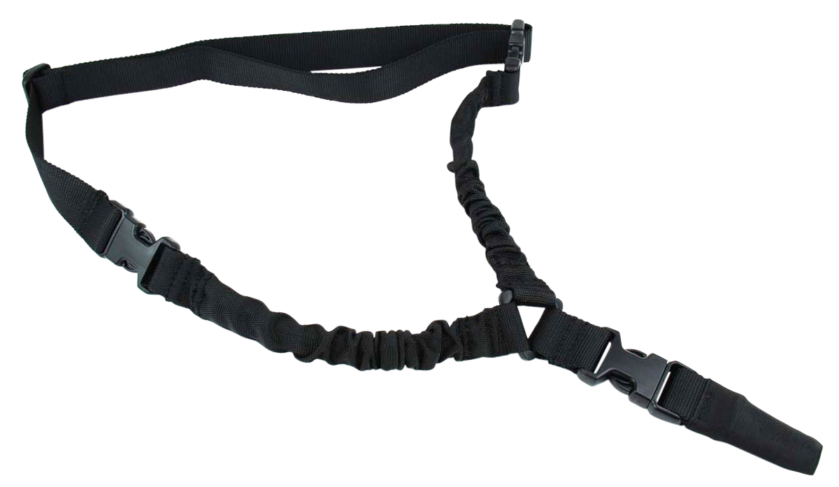 TacFire One Point Sling Black Nylon 30"-40" Adjustable Double Bungee Rifle