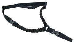 TacFire One Point Sling Black Nylon 30"-40" Adjustable Double Bungee Rifle